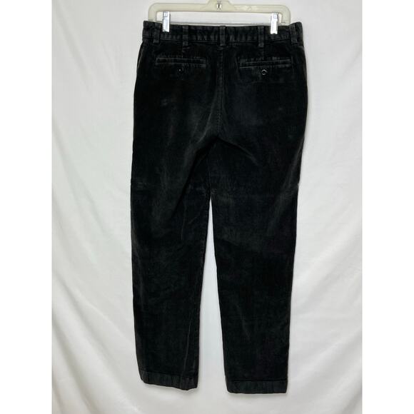 L.L. Bean Men’s 32x29 Black Corduroy Pants Zip Front Classic Fit Casual Workwear - Picture 2 of 6